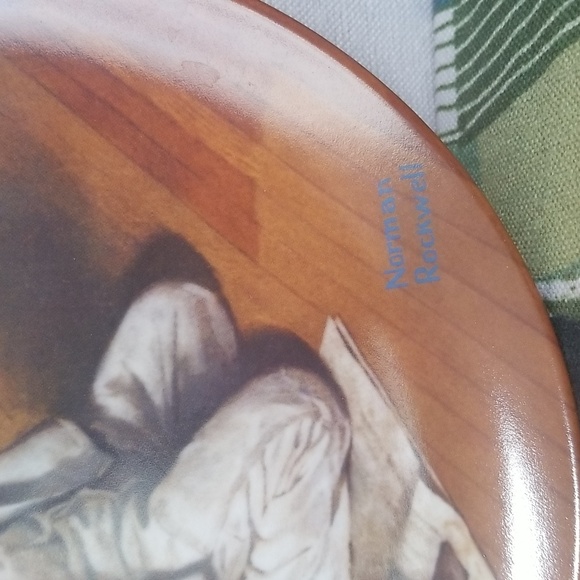 P1b - Knowles Norman Rockwell Plate "The Painter" 1983 LE Collector's Plate - Picture 2 of 9